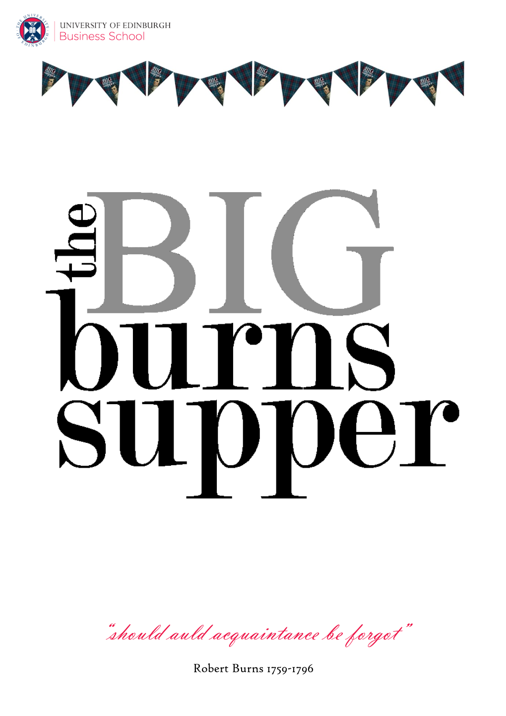 Burns Supper Menu Suggestions Desserts Haggis Suppliers Printed Materials