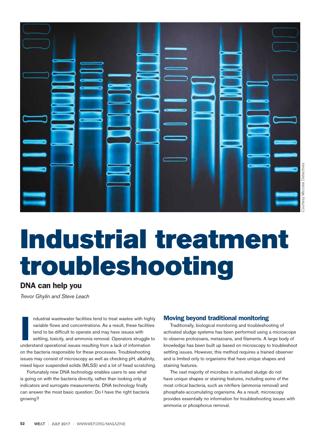 Industrial Treatment Troubleshooting DNA Can Help You Trevor Ghylin and Steve Leach