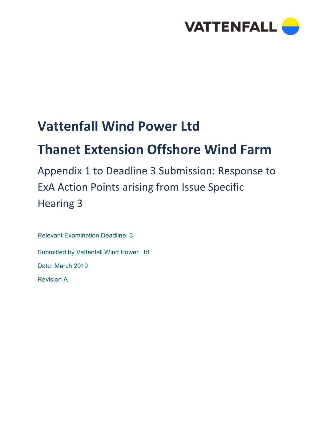 Vattenfall Wind Power Ltd Thanet