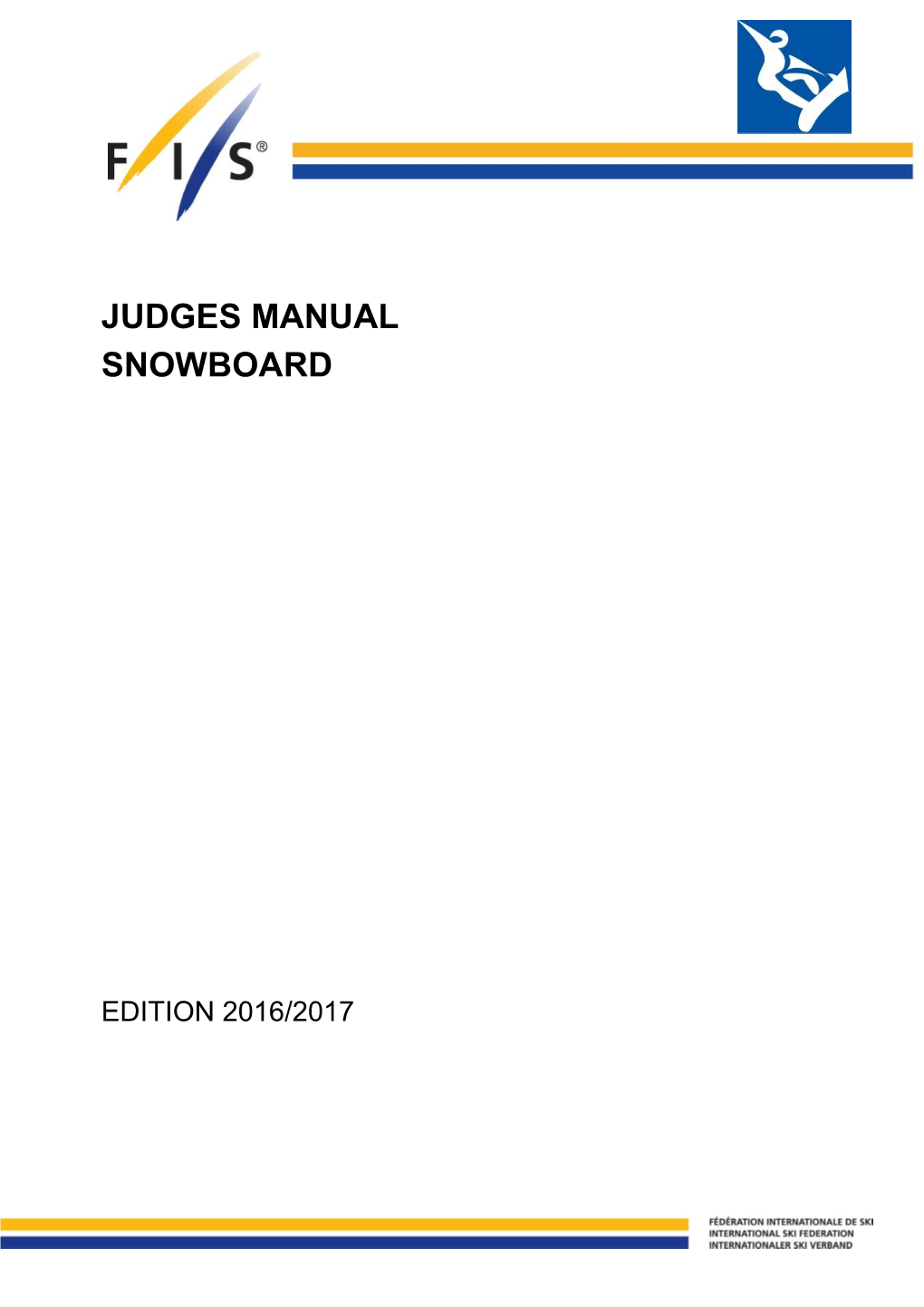 Judges Manual Snowboard
