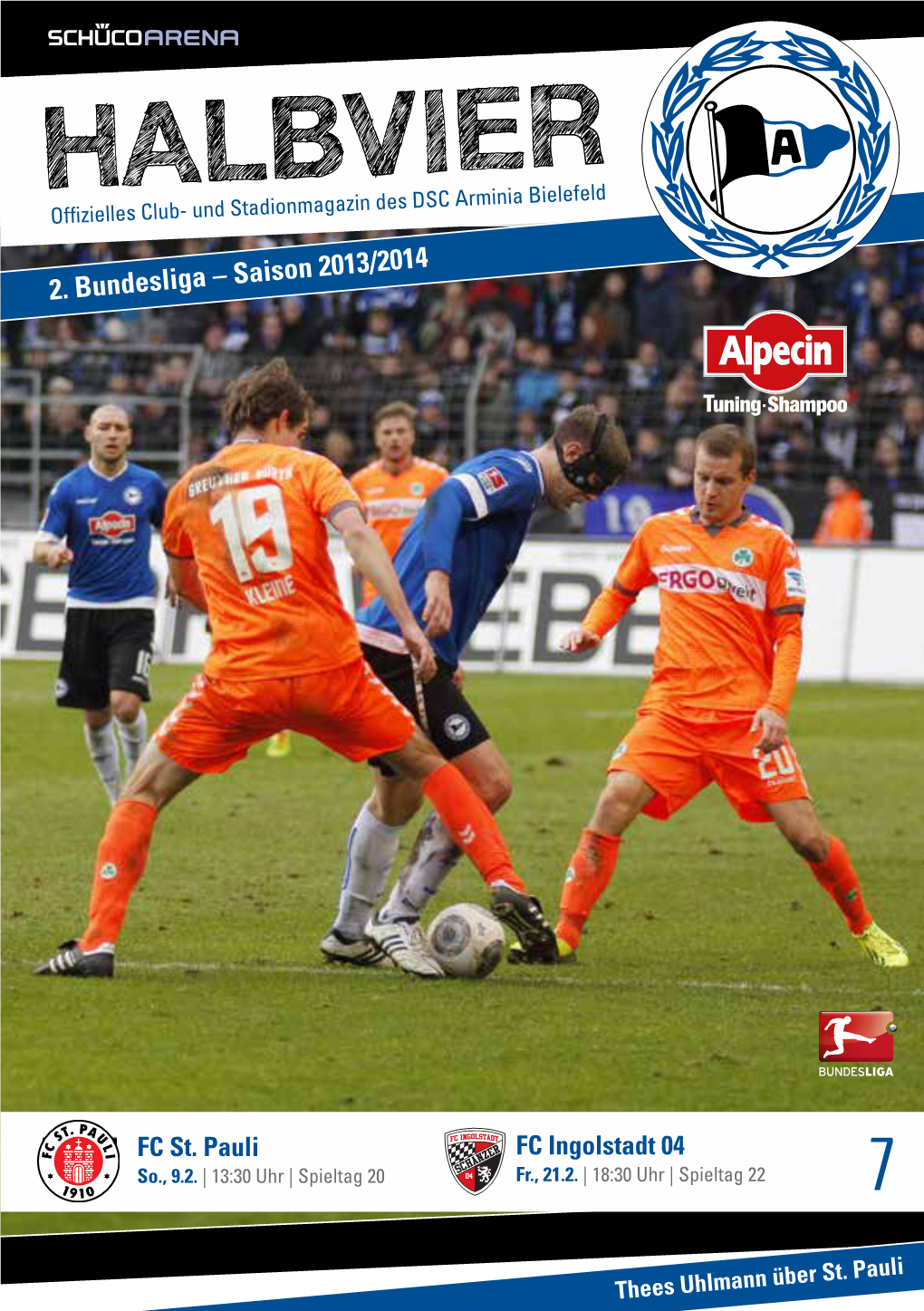 HALBVIER Offizielles Club- Und Stadionmagazin Des DSC Arminia Bielefeld