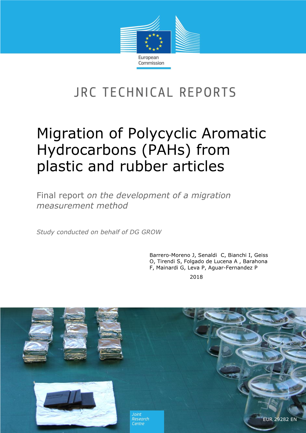 Migration of Polycyclic Aromatic Hydrocarbons (Pahs) from Plastic and Rubber Articles