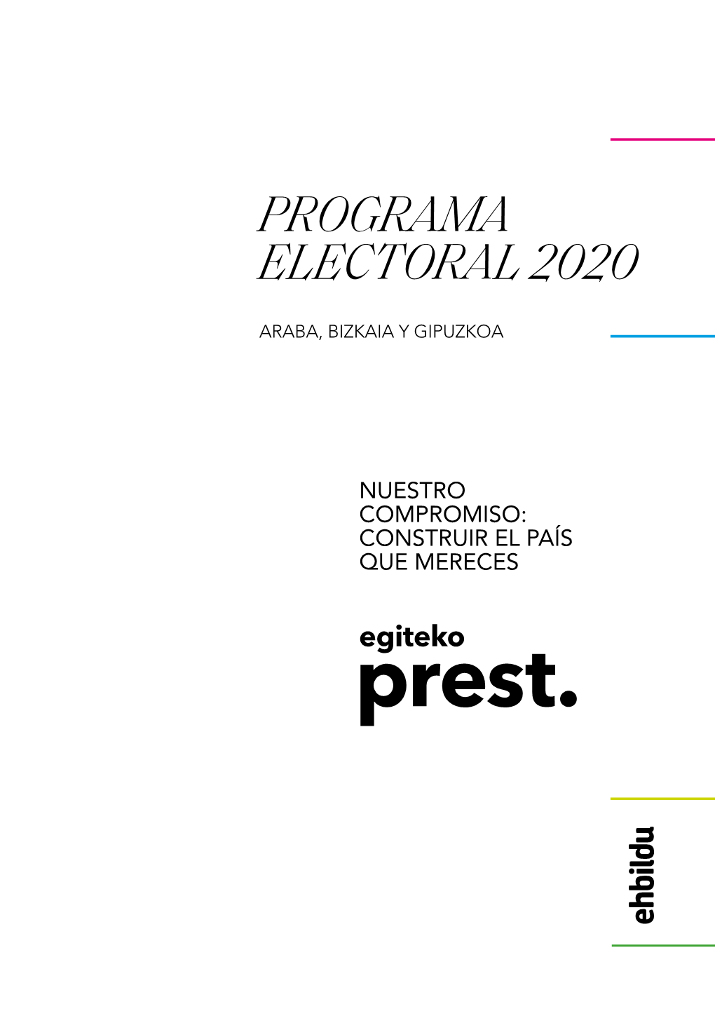 Programa Electoral 2020