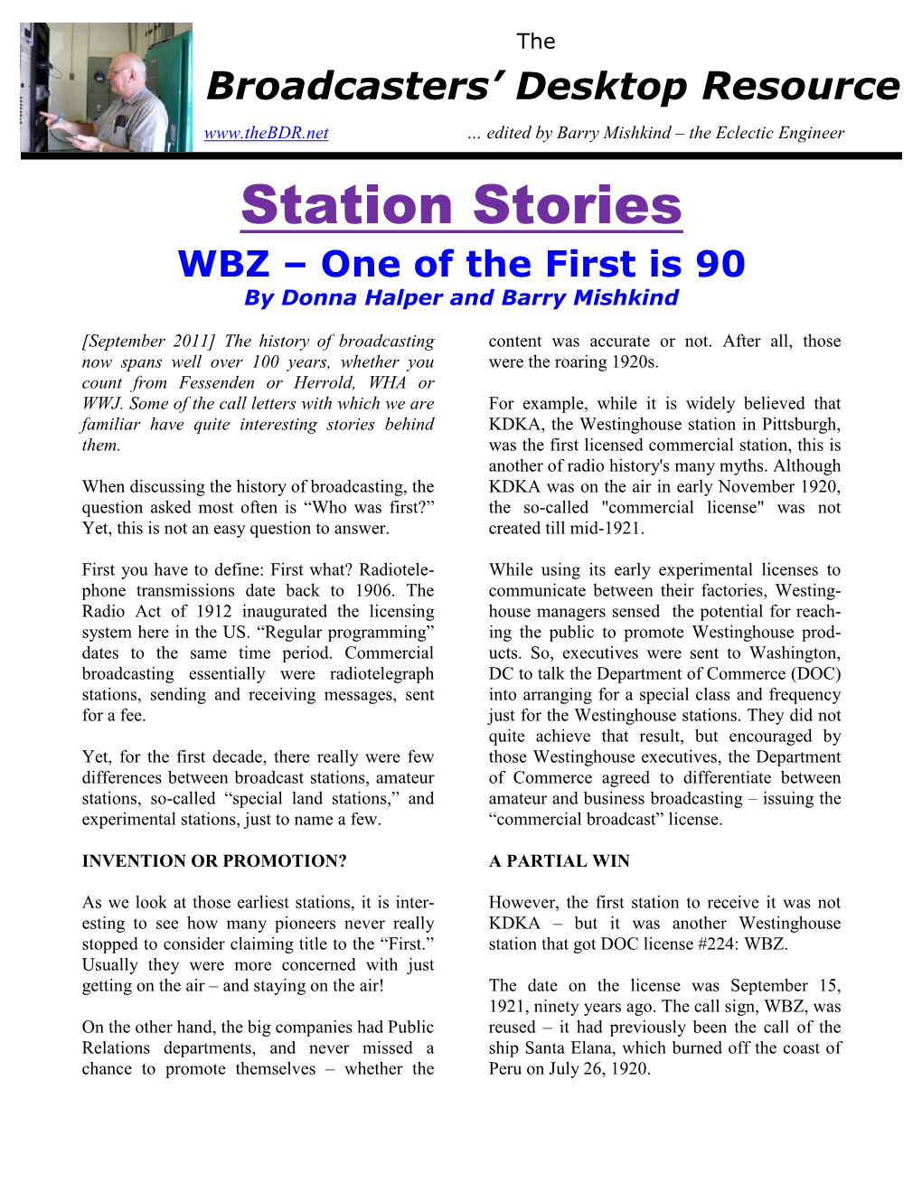 Wbz-One-Of-The-First-At-90.Pdf