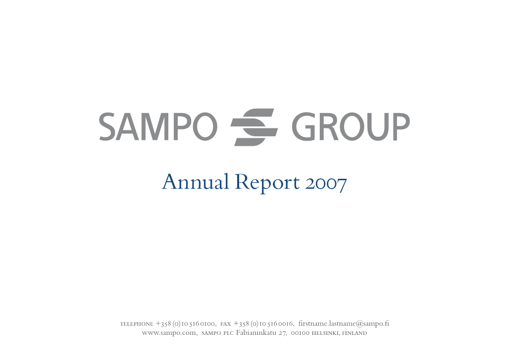 Sampo Annual Report 2007