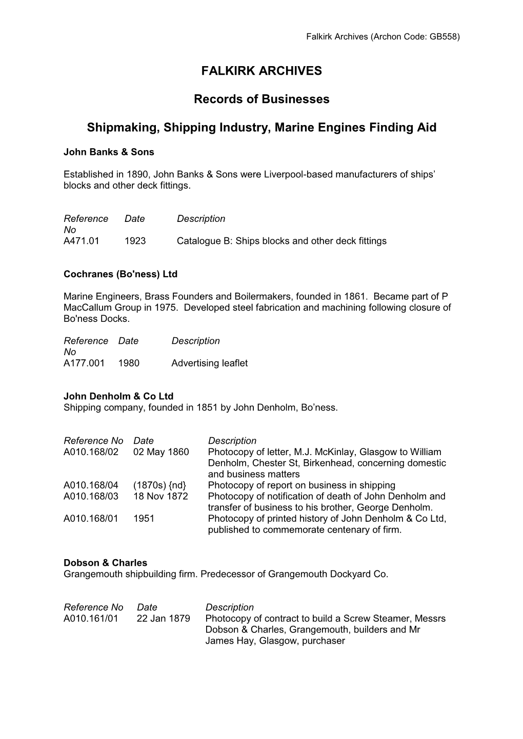 Shipbuilders, Shipmakers, Shipping Industry and Marine Engines Finding