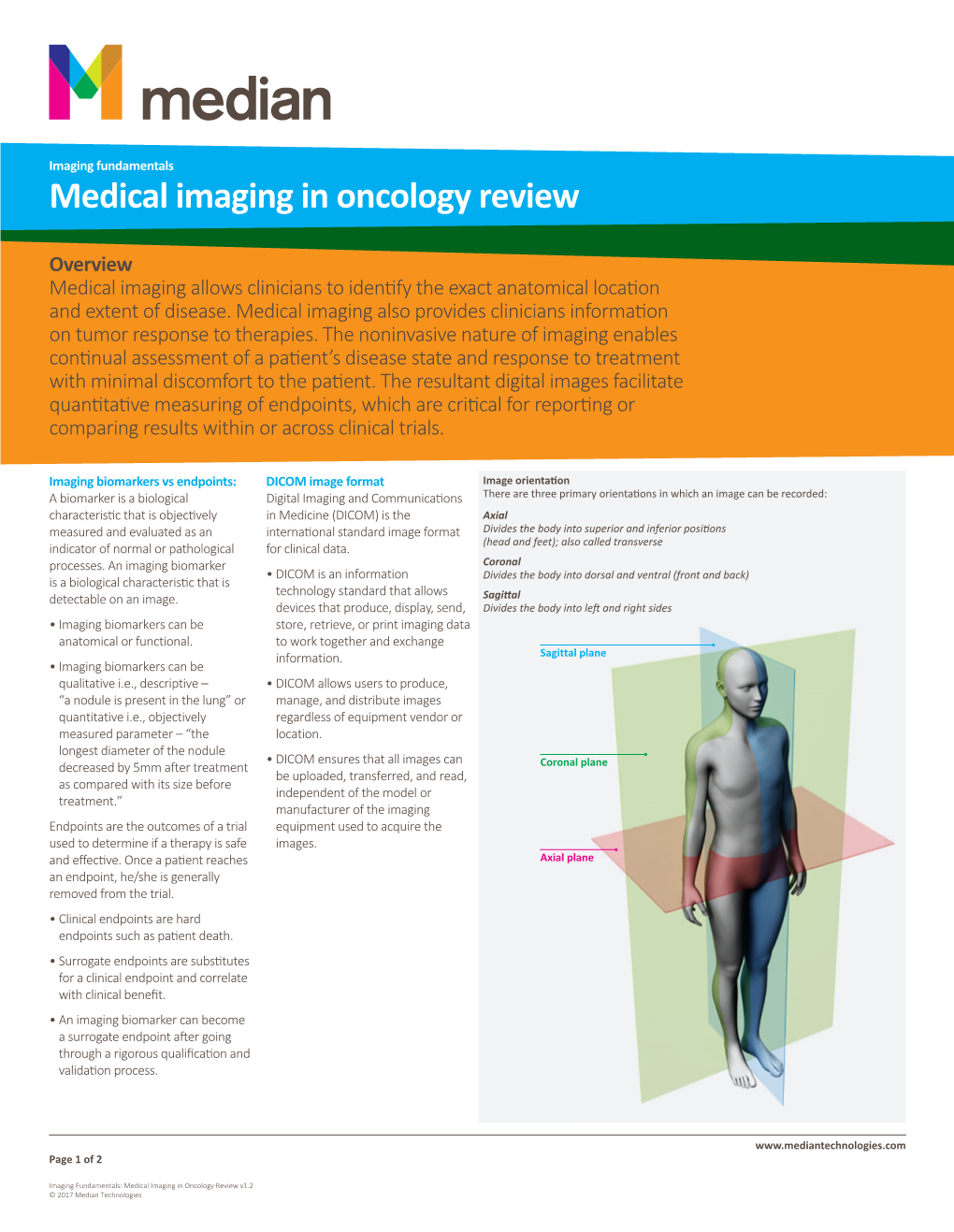 Medical Imaging in Oncology Review