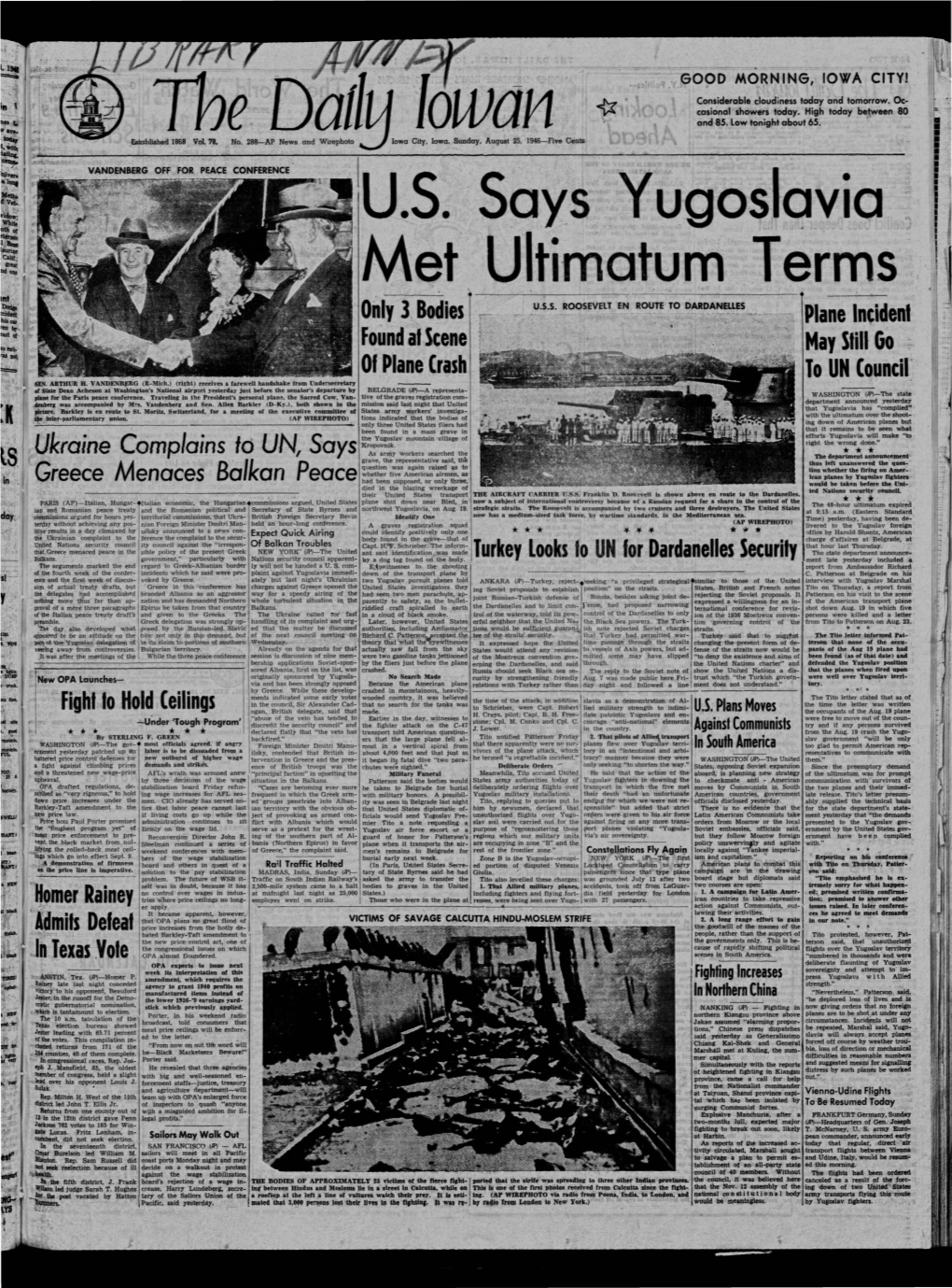 Daily Iowan (Iowa City, Iowa), 1946-08-25