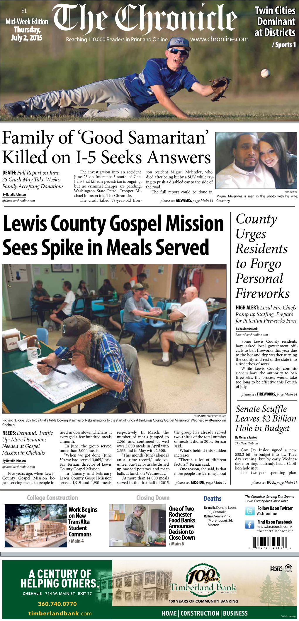 Lewis County Gospel Mission Sees Spike in Meals Served