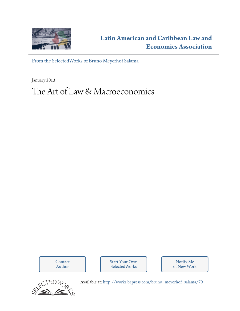 The Art of Law & Macroeconomics