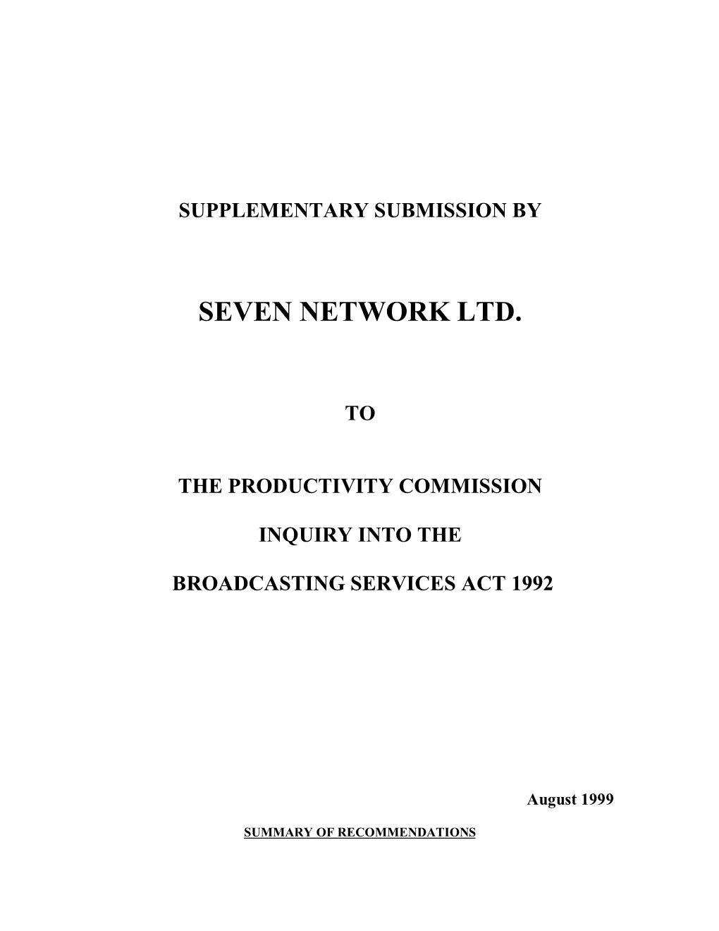 Seven Network Ltd