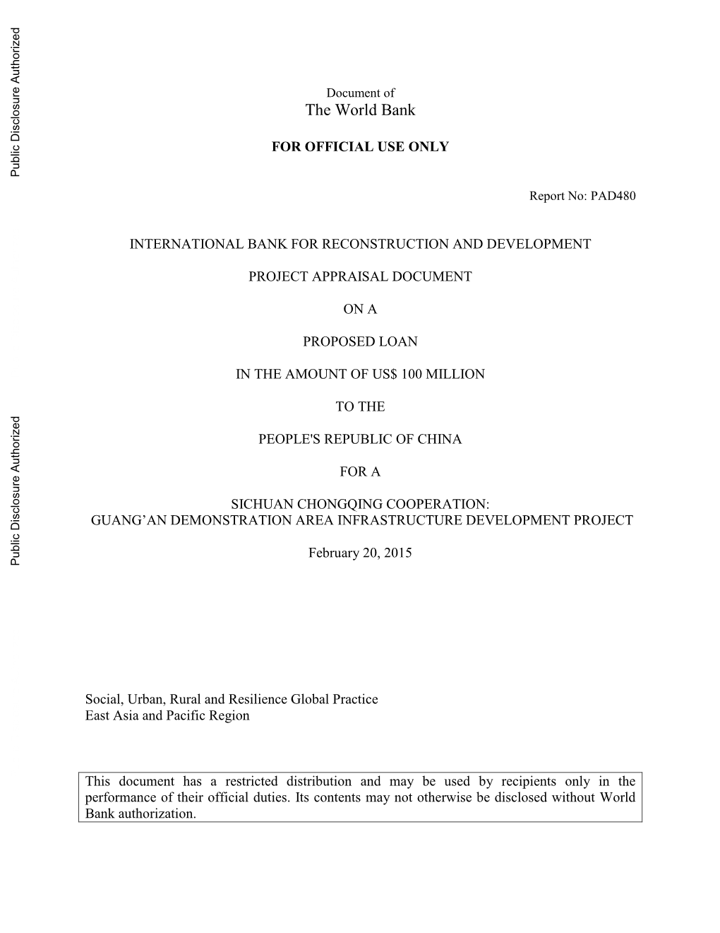 World Bank Document