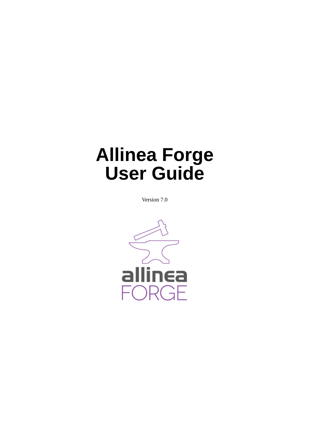 Allinea Forge User Guide