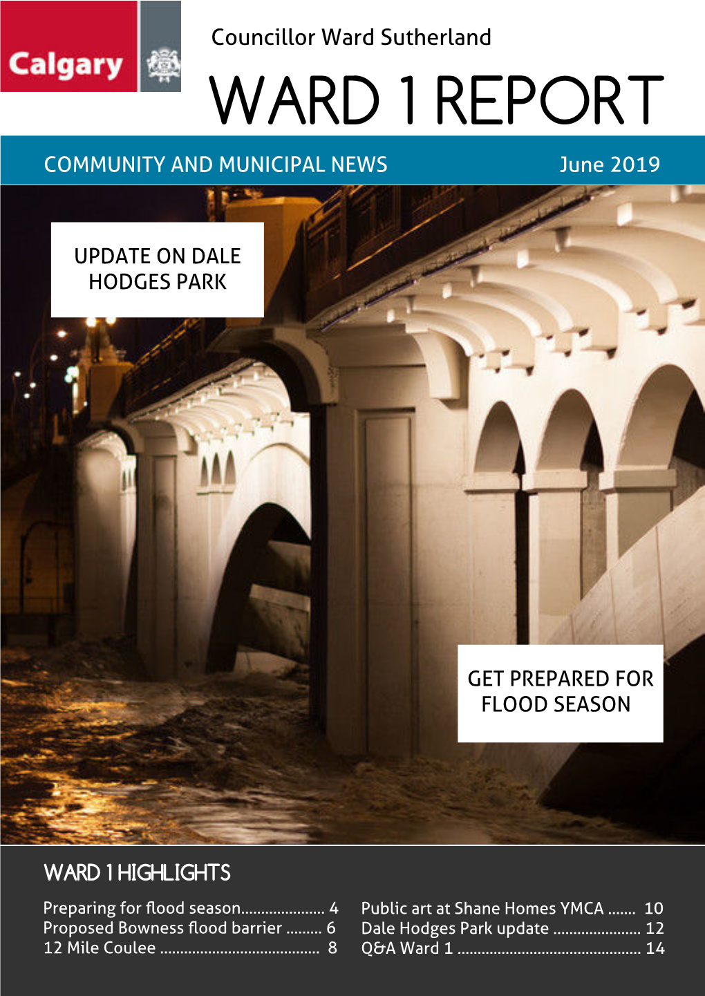 WARD 1 REPORT COMMUNITY and MUNICIPAL NEWS June 2019