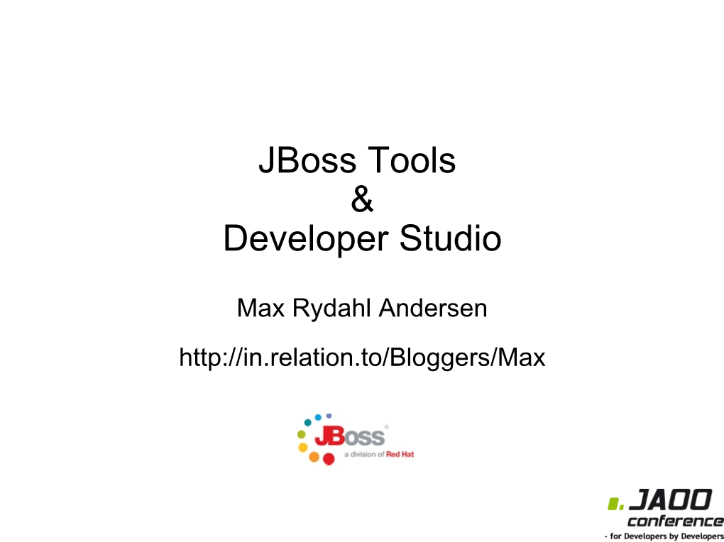 Jboss Tools & Developer Studio