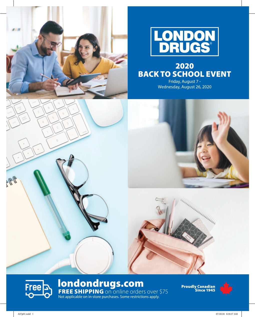 2020 BACK to SCHOOL EVENT Friday, August 7 - Wednesday, August 26, 2020