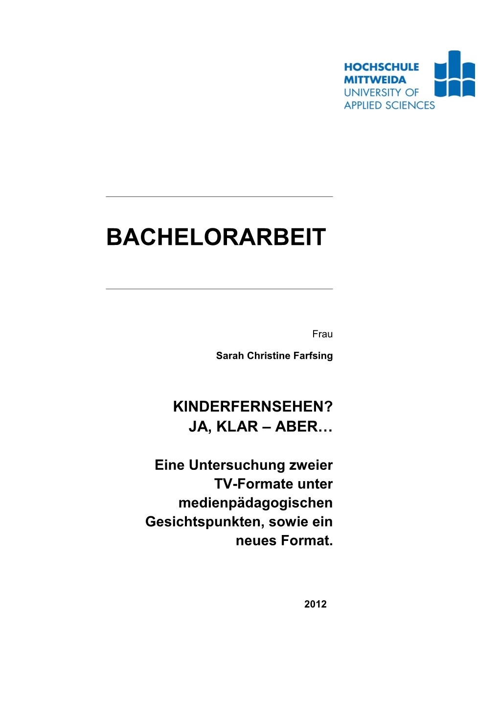 Kinderfernsehen? Ja, Klar – Aber…