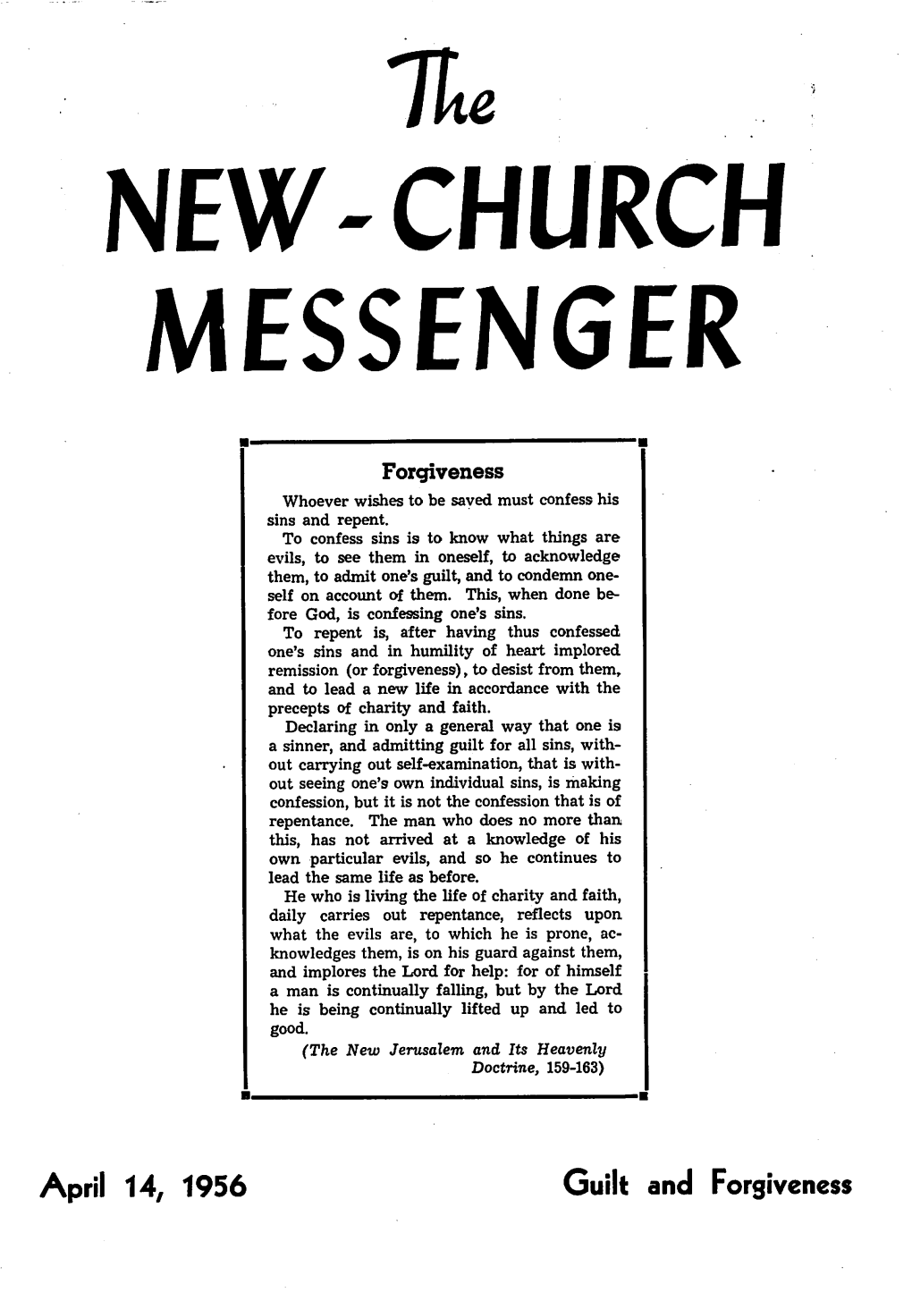 New-Church Messenger