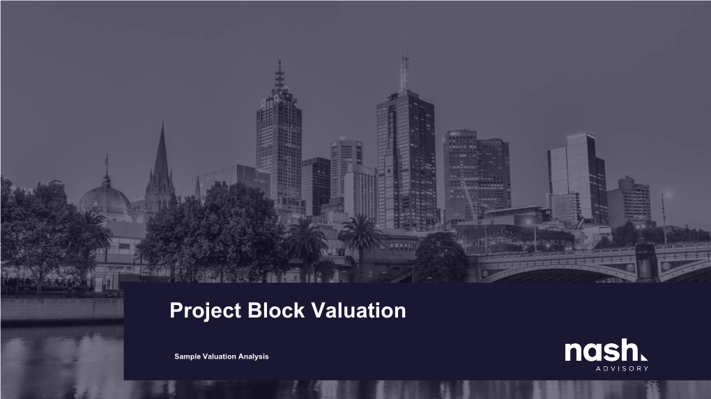 Project Block Buyers / Valuation