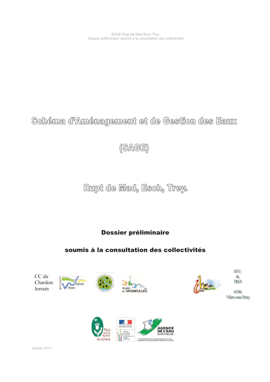 Dossier Préliminaire Soumis J La Consultation Des Collectivités