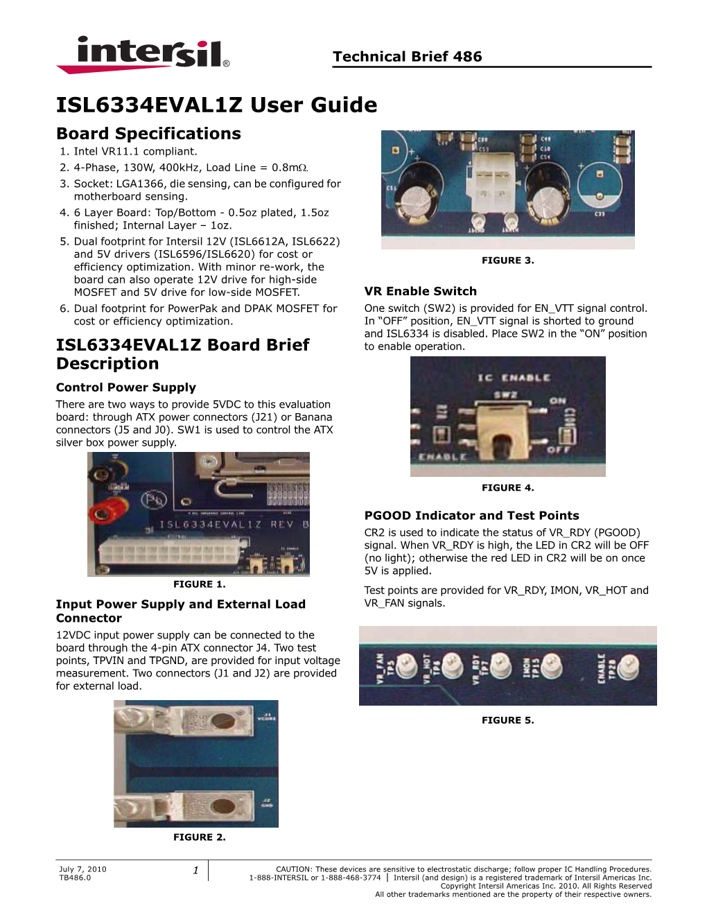 ISL6334EVAL1Z User Guide Board Specifications 1