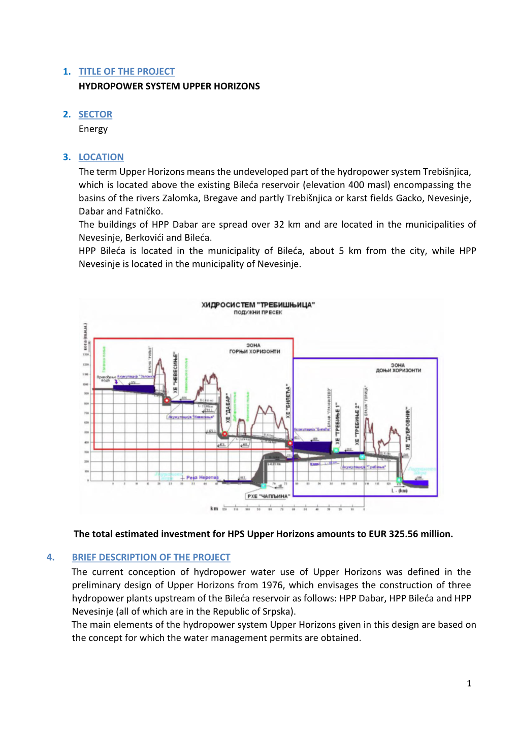 Hydropower System Upper Horizons