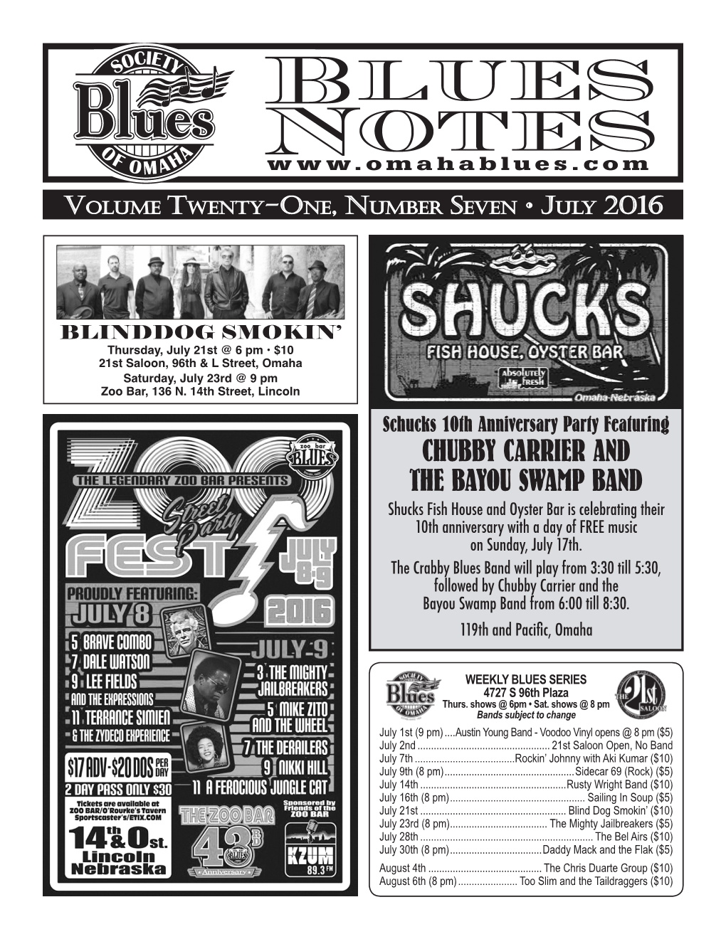 Blues Notes July 2016