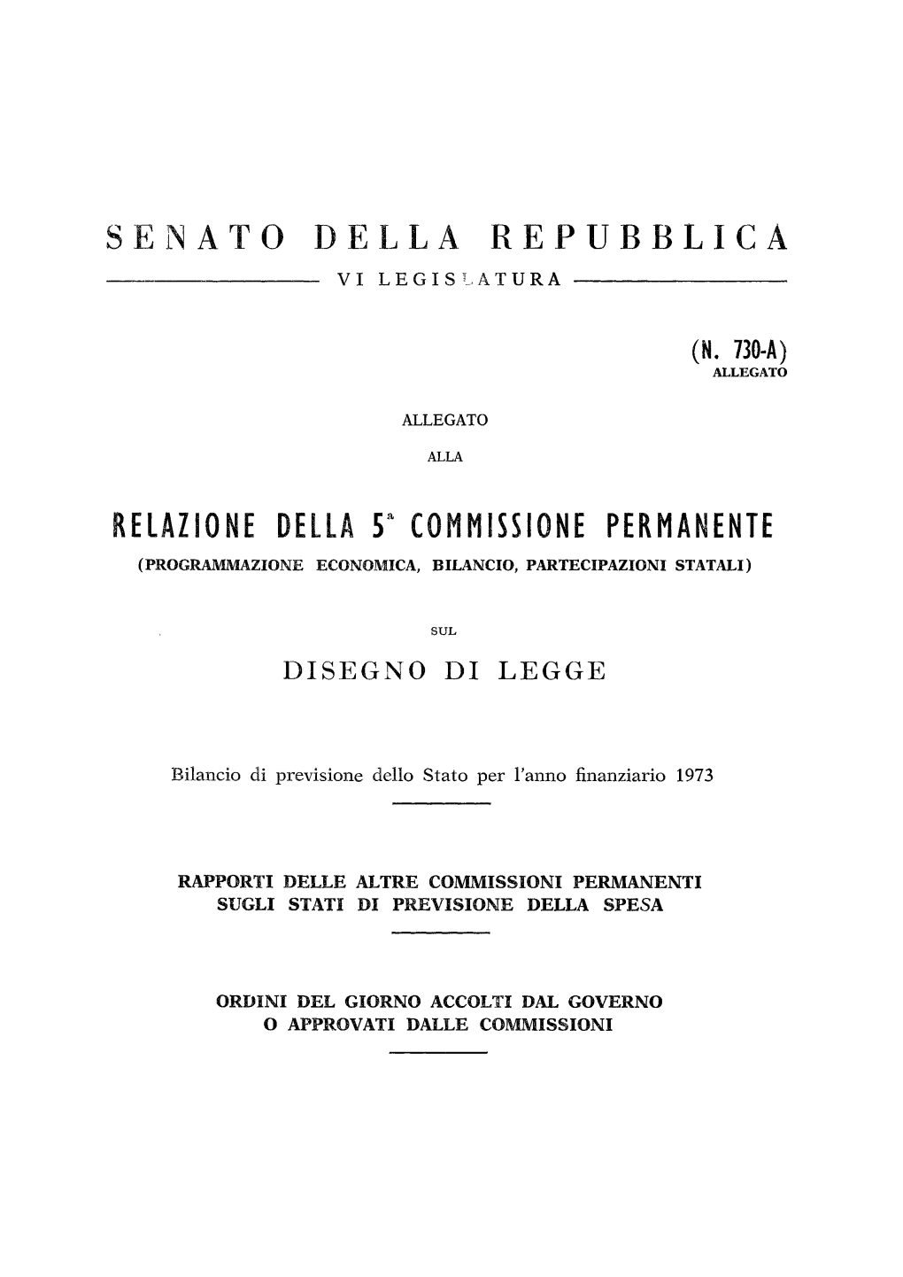 Senato Della Repubblica Vi Legislatura