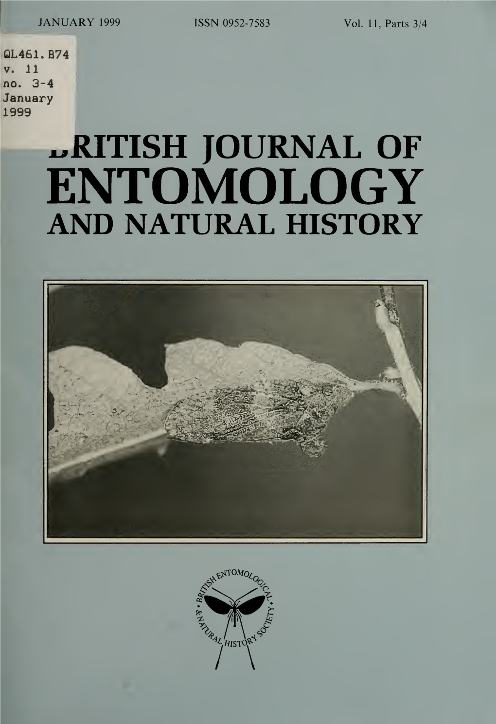 British Journal of Entomology and Natural History