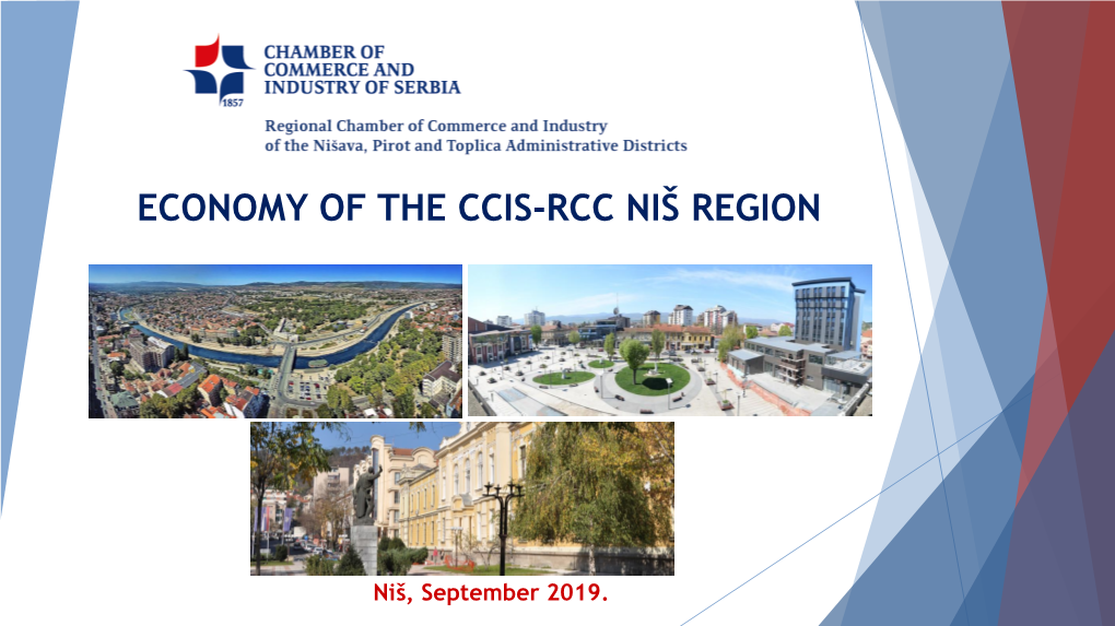 Economy of the Ccis-Rcc Niš Region