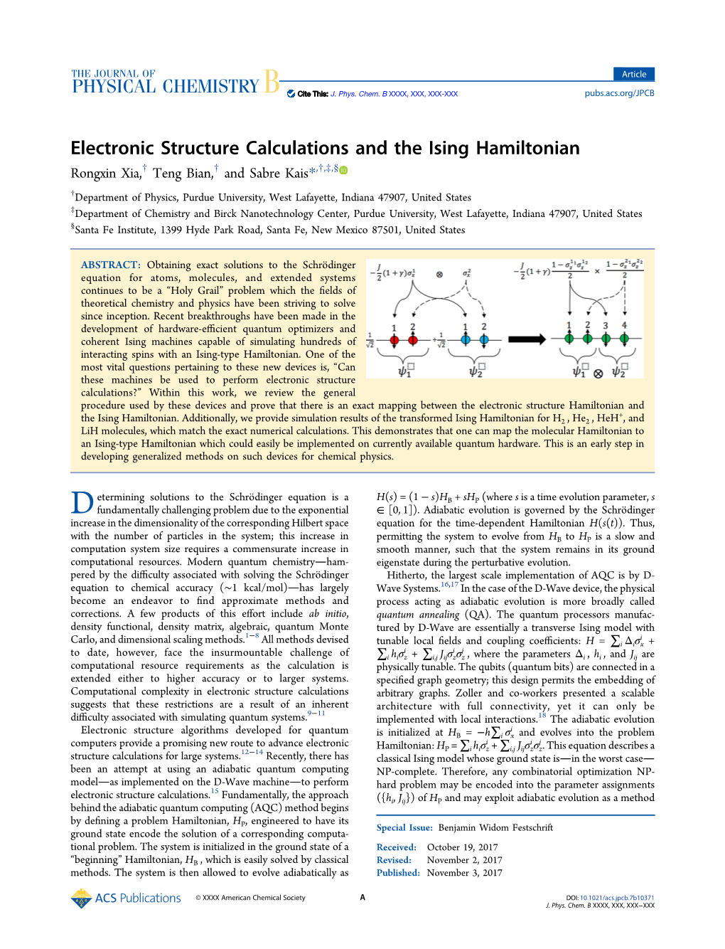 Electronic Structure Calculations and the Ising Hamiltonian