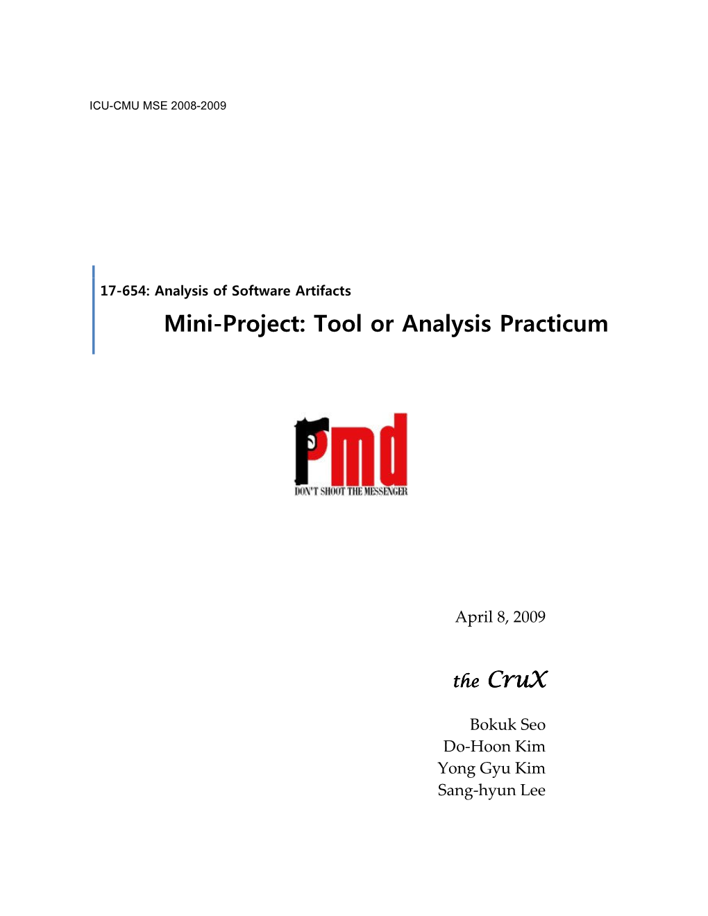Mini-Project: Tool Or Analysis Practicum