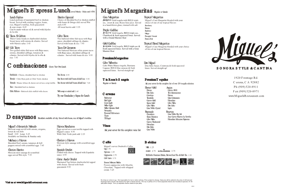 Miguel's Margaritas