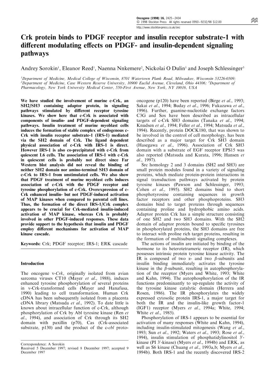 And Insulin-Dependent Signaling Pathways