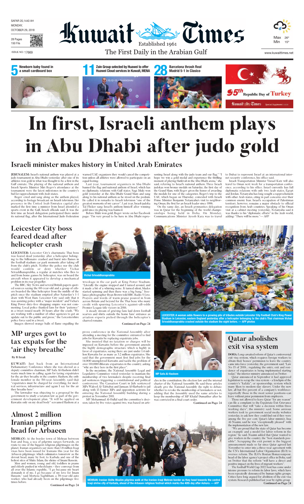 Kuwaittimes 29-10-2018 -V2017.Qxp Layout 1