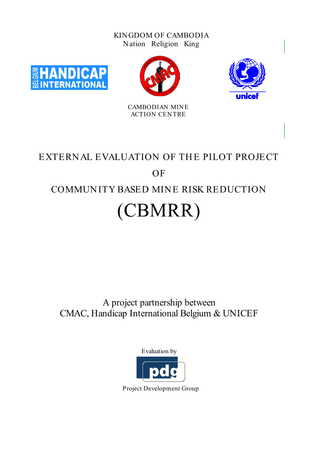 CBMRR Final Evaluation Report Dec 2002