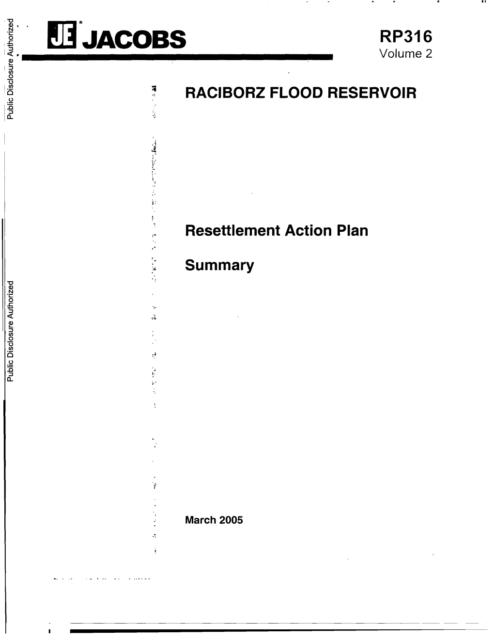 RACIBORZ FLOOD RESERVOIR Public Disclosure Authorized