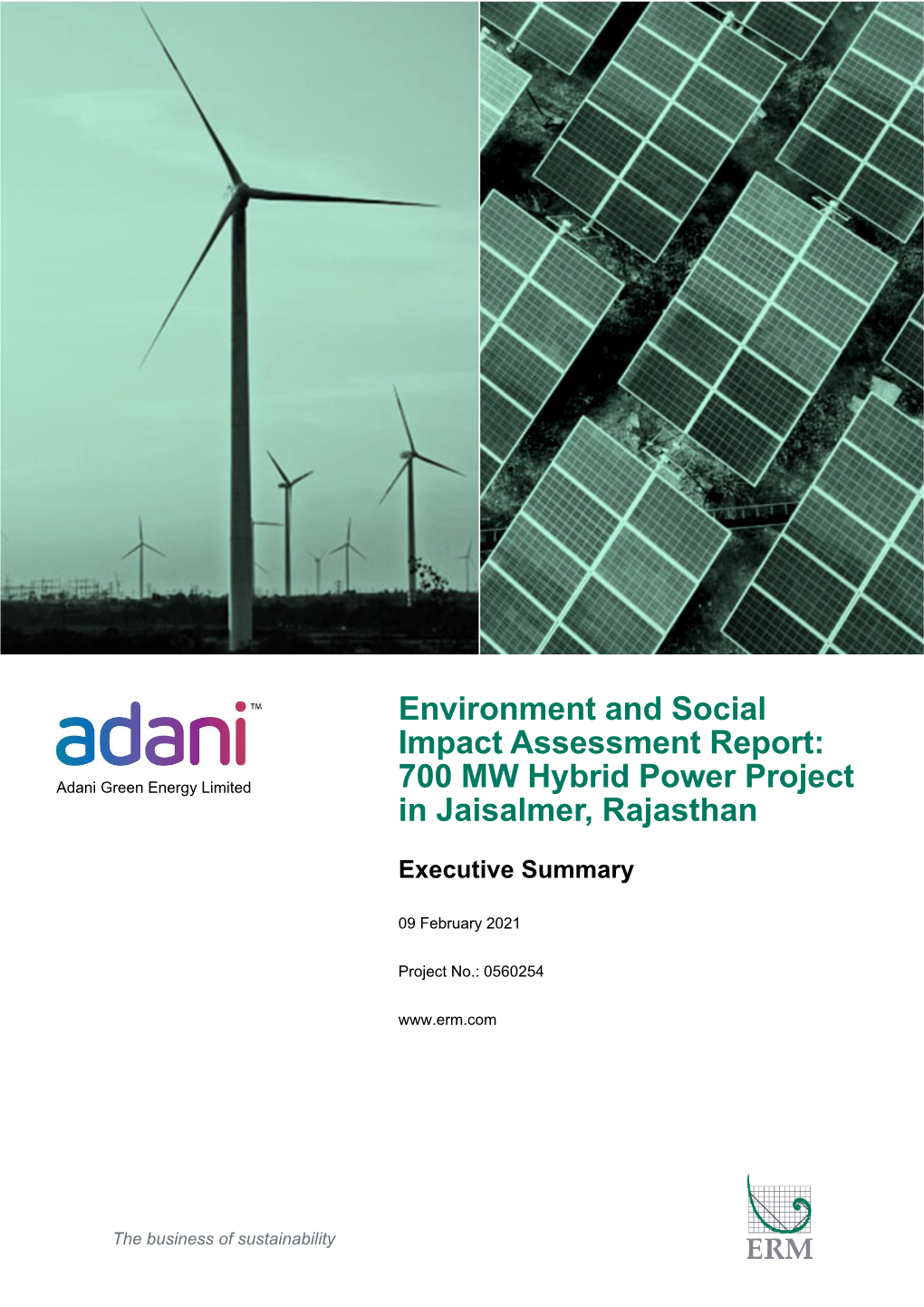 Executive Summary of ESIA for 700 MW Hybrid Power Project