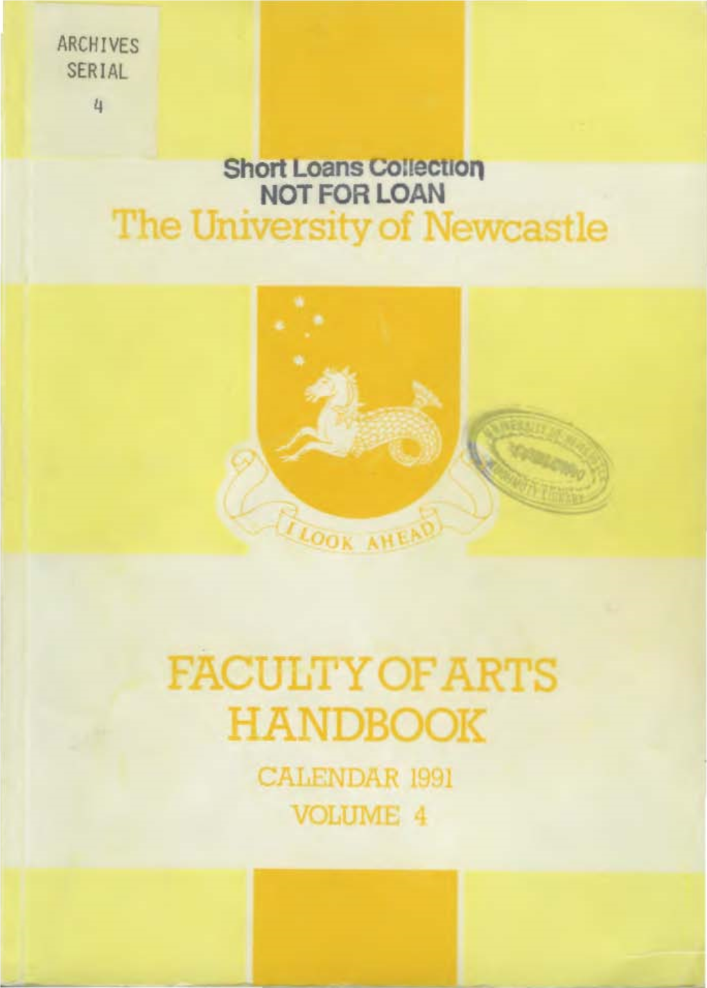 Faculty of Arts Handbook, 1991