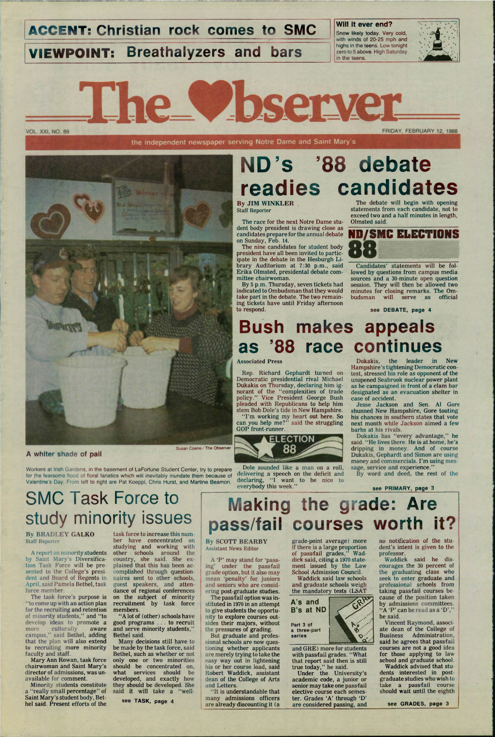 ND's '88 Debate Readies Candidates