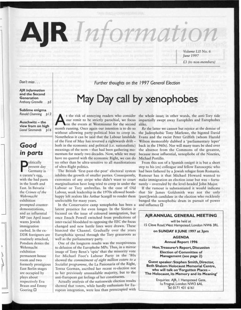 May Day Call by Xenophobes
