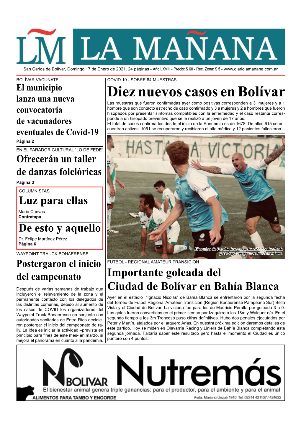 Diez Nuevos Casos En Bolívar