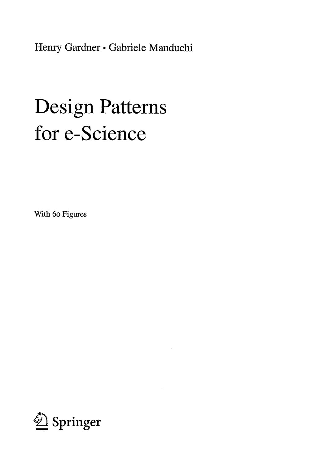 Design Patterns for E-Science