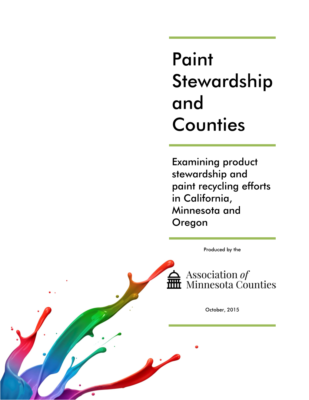 Paint Stewardship and Counties