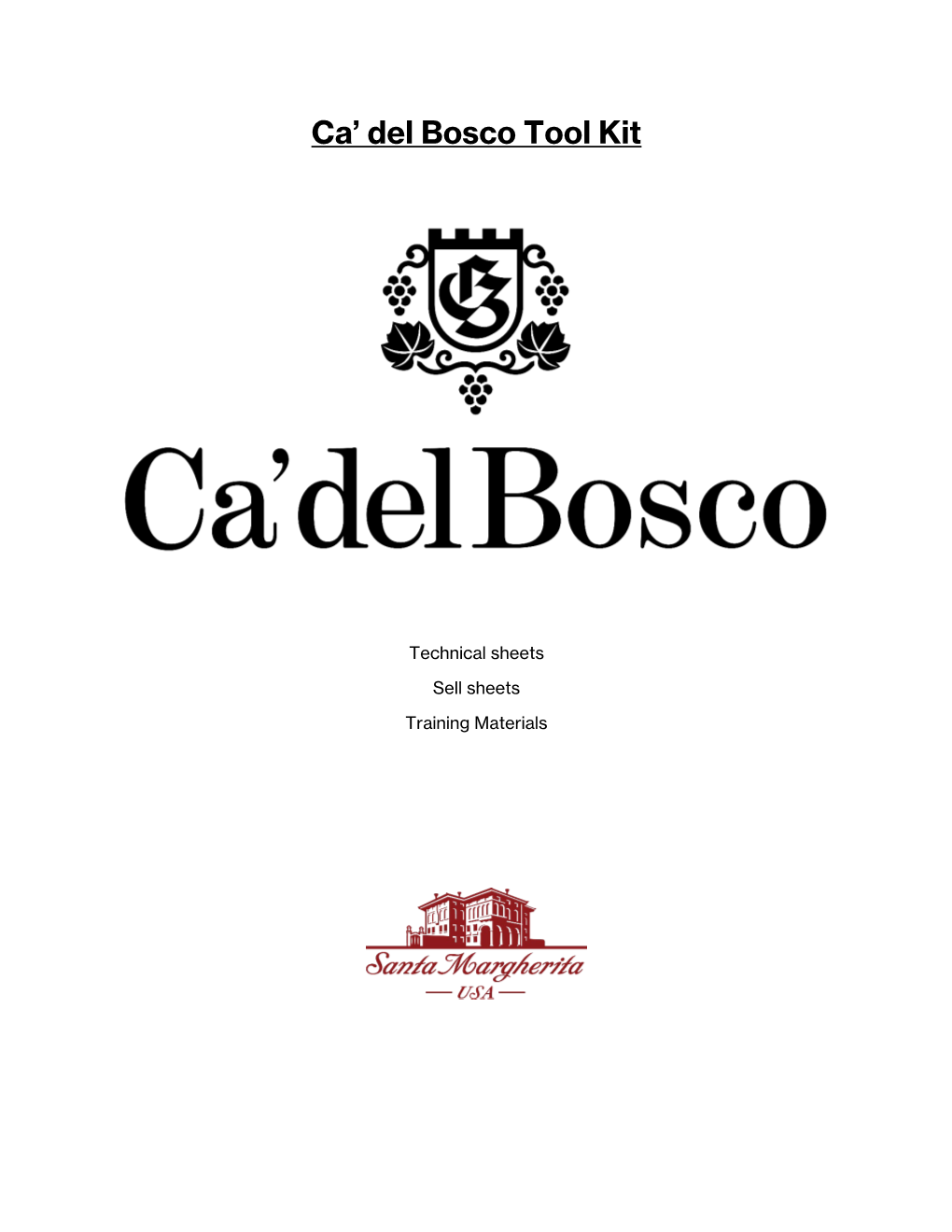 Ca' Del Bosco Tool Kit 2019