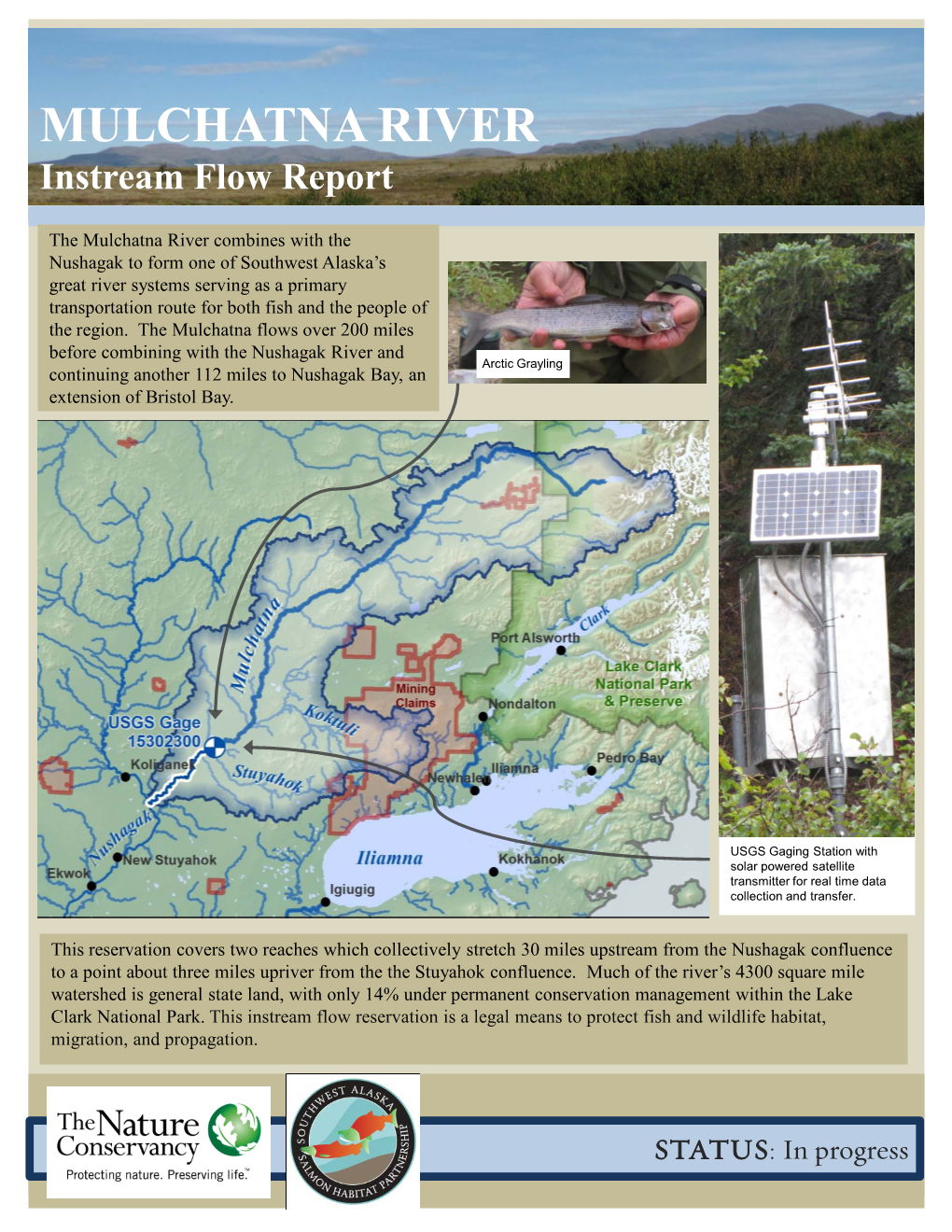 MULCHATNA RIVER Instream Flow Report