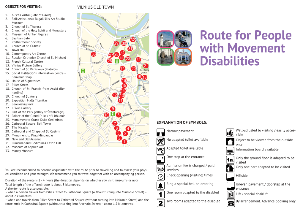 Route for People with Movement Disabilities