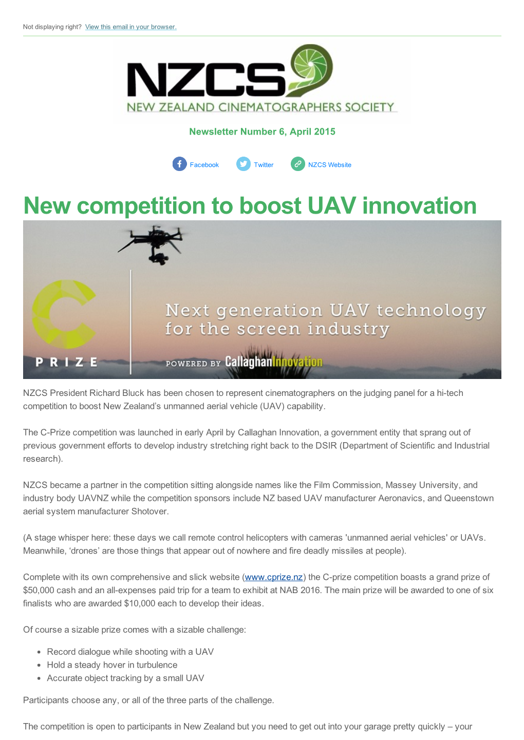 New Competition to Boost UAV Innovation