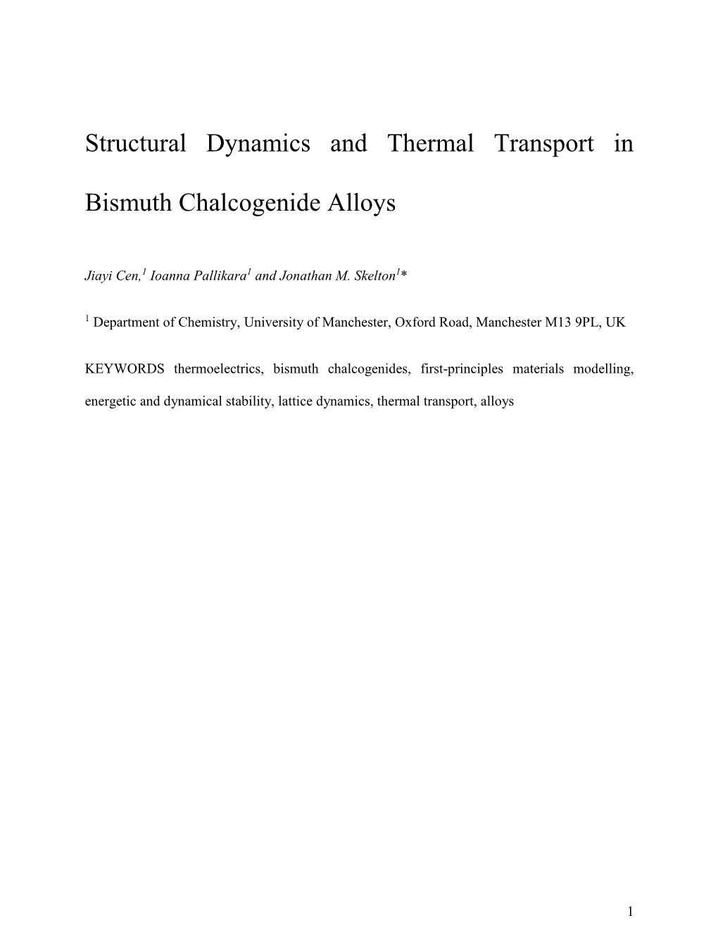Structural Dynamics and Thermal Transport in Bismuth Chalcogenide