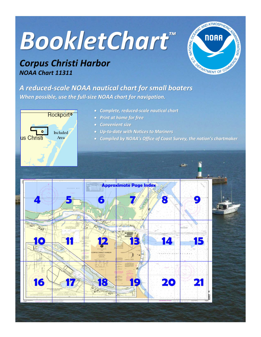 Bookletchart™ Corpus Christi Harbor NOAA Chart 11311